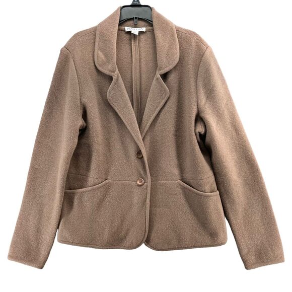 Pendleton Blazer Jacket Womens M Brown Lambs Wool Unstructured Granola Classic - Picture 2 of 12